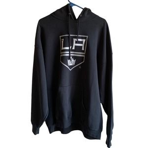 Jerzees Los Angeles Kings Vintage Black Hoodie X Wall Street Journal Size 2XL